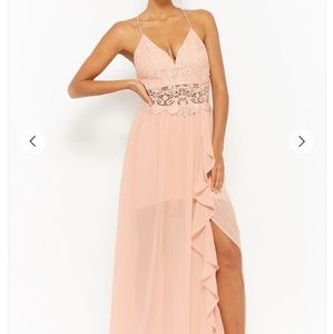Embroidered maxi dress